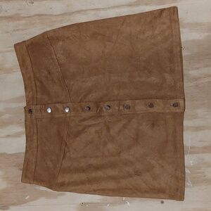Cals Faux suede mini skirt size large
